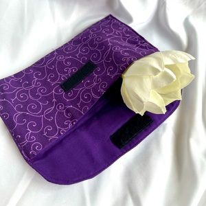 Purple flat pouch